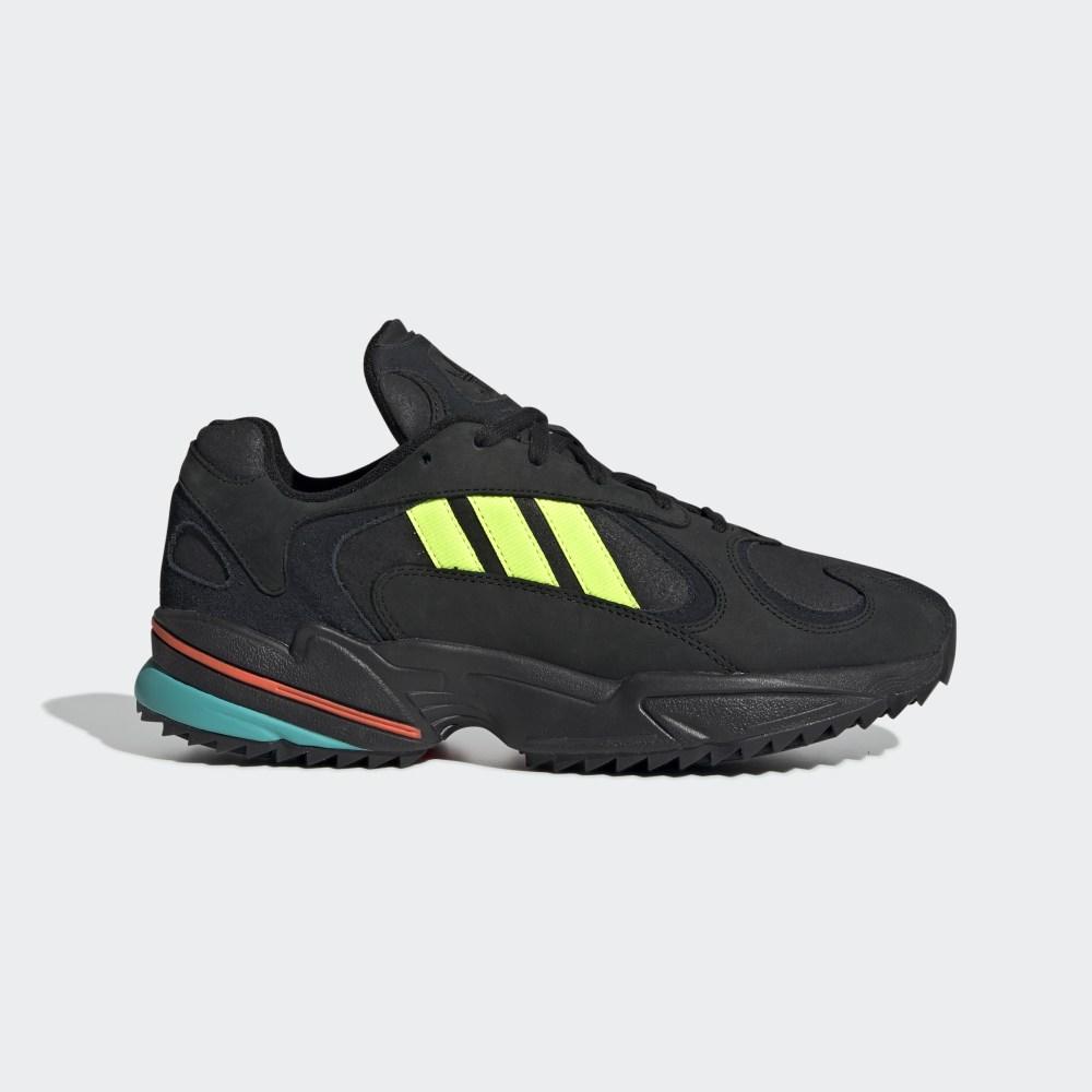 Adidas Women's Yung-1 Trail Originals Shoes Black/Yellow/Light Turquoise Ireland EE5321